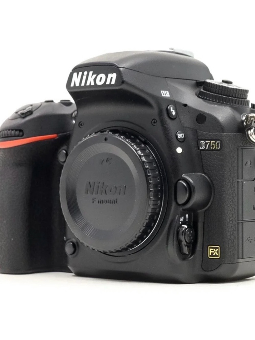 Nikon D750 DSLR Camera in Black with Red Accent